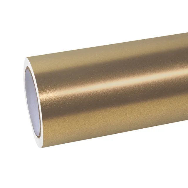 Texture du film covering Ravoony Gloss Metallic Milan Gold · Specced