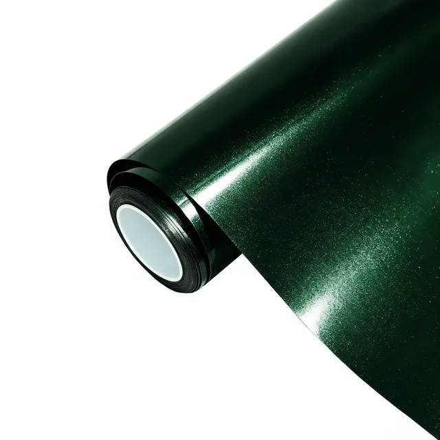 Texture du film covering Ravoony Gloss Pearlized Benz Emerald Green · Specced