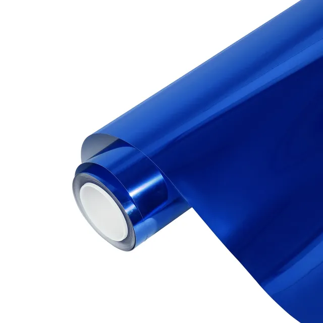 Texture du film covering Ravoony Glossy Chrome Blue · Specced