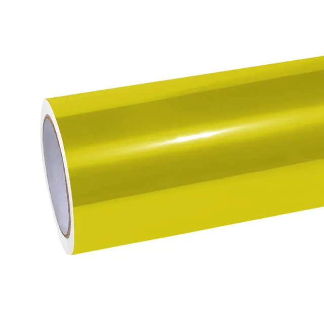 Texture du film covering Ravoony Glossy Metallic Bmw M4 Paint Lemon Yellow · Specced