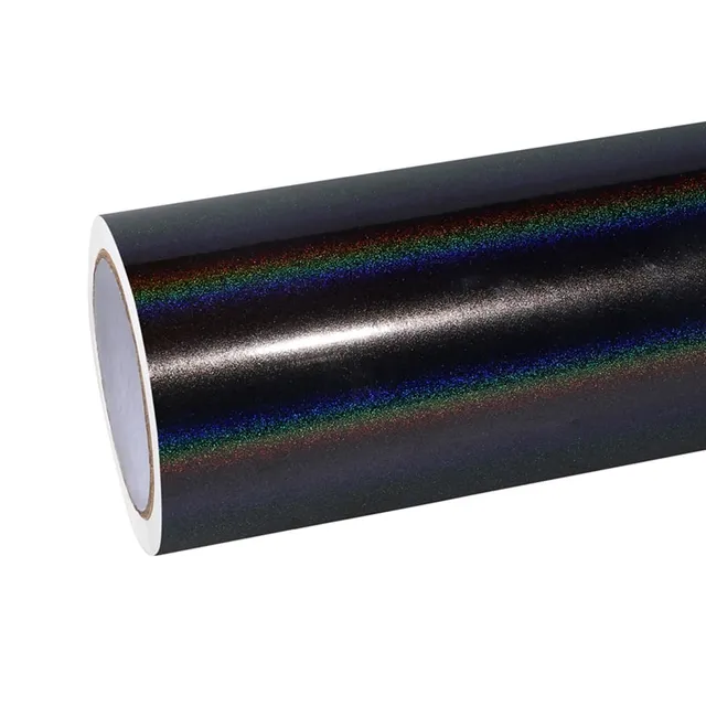 Texture du film covering Ravoony Glossy Rainbow Laser Grey · Specced