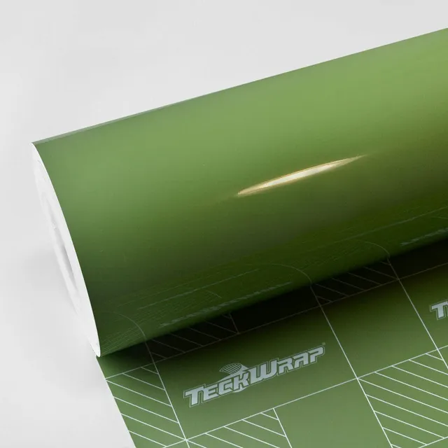 Texture du film covering TeckWrap French Olive Green · Specced